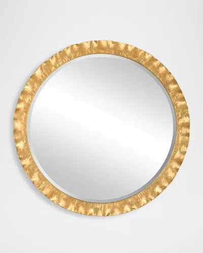 The Uttermost Co Haya 40" Round Wall Mirror In Gold