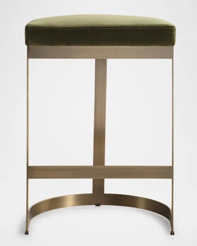 The Uttermost Co Ivanna 26" Counter Stool In Brushed Brass