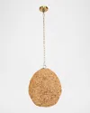 The Uttermost Co Kauri 18" Beaded Pendant In Brown