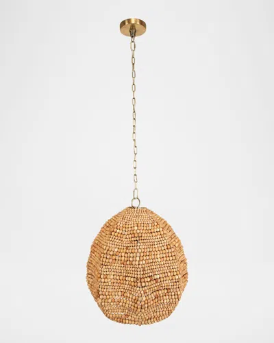 The Uttermost Co Kauri 18" Beaded Pendant In Brown
