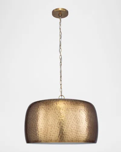 The Uttermost Co Lemont 24" Hammered Pendant In Gold
