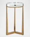 The Uttermost Co Midas Round Accent Table In Gold