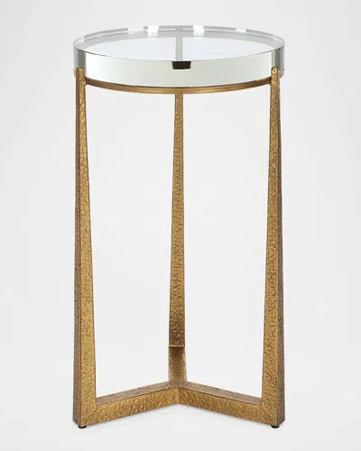 The Uttermost Co Midas Round Accent Table In Gold