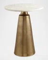 The Uttermost Co Midsummer Accent Table In Antique Brass