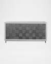 The Uttermost Co Noah Console Cabinet In Pewter Gray 