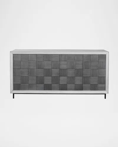 The Uttermost Co Noah Console Cabinet In Pewter Gray 