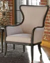 The Uttermost Co Sandy Wing Chair In Sandy White