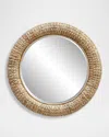 The Uttermost Co Twisted Seagrass 36" Round Wall Mirror In Brown