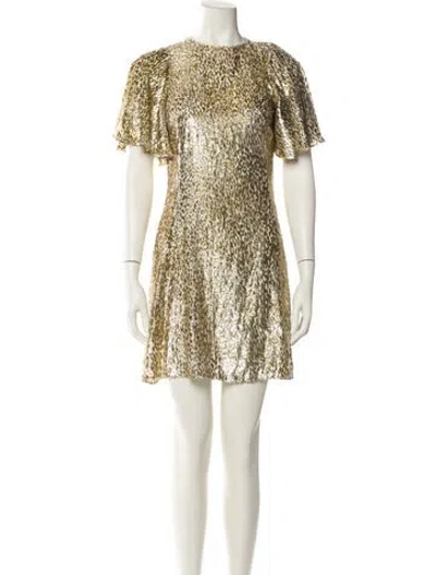 Pre-owned The Vampire's Wife Animal Print Mini Dress W/ Tags In Multi