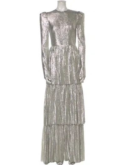 Pre-owned The Vampire's Wife Crew Neck Long Dress W/ Tags In Gray