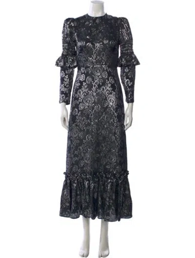 Pre-owned The Vampire's Wife Floral Print Long Dress In Multi