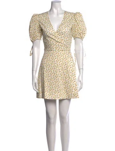 Pre-owned The Vampire's Wife Floral Print Mini Dress In Red
