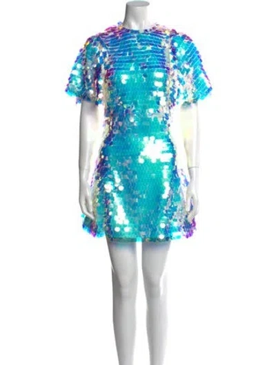 Pre-owned The Vampire's Wife Floral Print Mini Dress In White