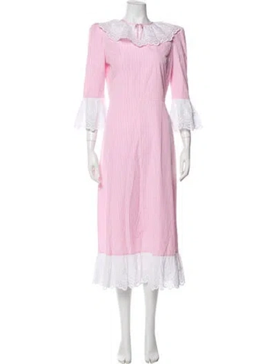Pre-owned The Vampire's Wife Long Dress In Pink