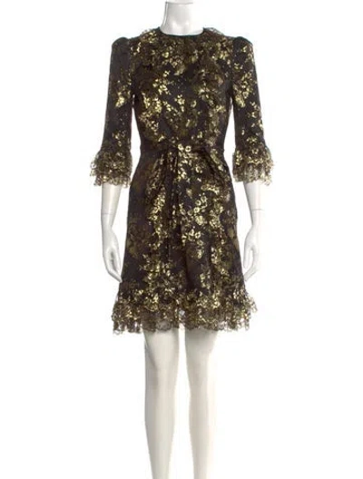 Pre-owned The Vampire's Wife Silk Knee-length Dress In Multi