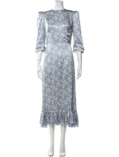 Pre-owned The Vampire's Wife Silk Long Dress In Blue