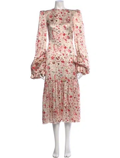 Pre-owned The Vampire's Wife Silk Long Dress In Neutral