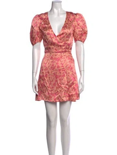Pre-owned The Vampire's Wife Silk Mini Dress In Multi