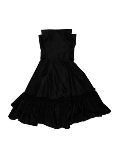 Pre-owned The Vampire's Wife Strapless Knee-length Dress In Black