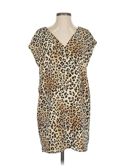 Pre-owned The Vanity Room Casual Dress In Brown