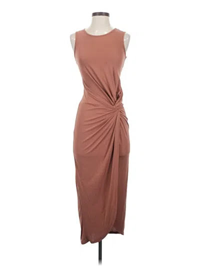 Pre-owned The Vanity Room Casual Dress In Brown