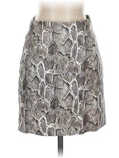 Pre-owned The Vanity Room Casual Skirt In Silver