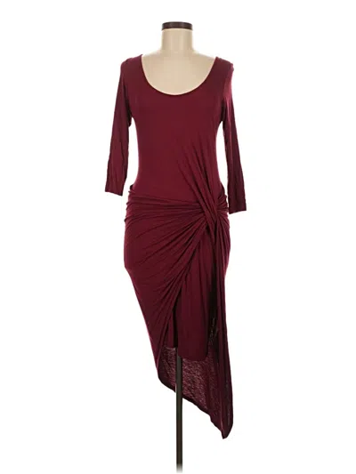 Pre-owned The Vanity Room Cocktail Dress In Burgundy