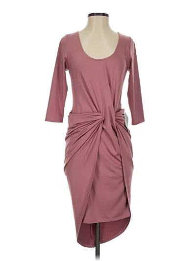 Pre-owned The Vanity Room Cocktail Dress In Burgundy
