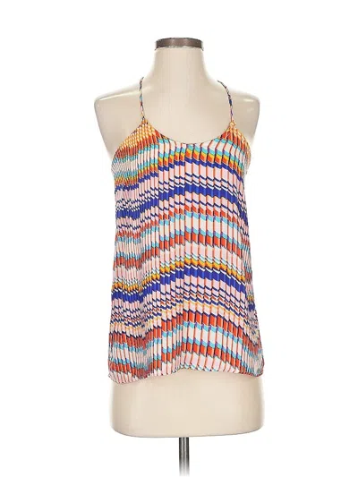 Pre-owned The Vanity Room Sleeveless Blouse In Orange