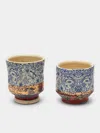 THE VILLAGE POTTER X dressing gownRTO LUGO EDITION 86 AND 97 CERAMIC CUPS (SET OF 2) THE VILLAGE POTTER X ROBERTO LUGO ABASK GIFT SET