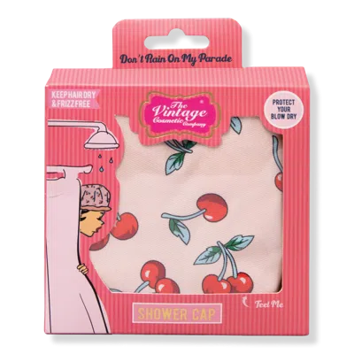 The Vintage Cosmetic Company Cherry Printed Shower Cap