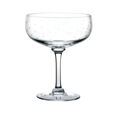 The Vintage List A Set Of Four Cocktail Glasses With Stars Design In Transparent
