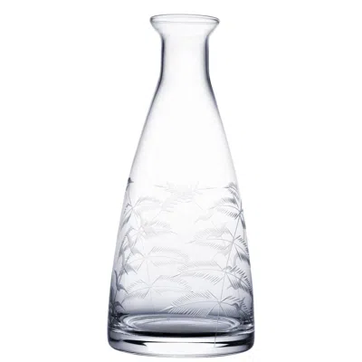 The Vintage List A Table Carafe With Fern Design In Transparent