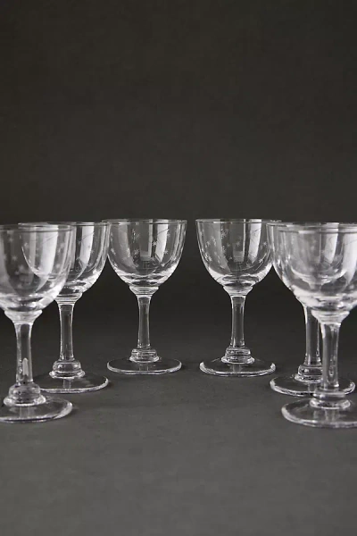 The Vintage List Crystal Stemmed Liqueur Glasses, Set Of 6 In Assorted