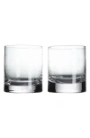 The Vintage List Set Of 2 Crystal Whiskey Glasses In Transparent