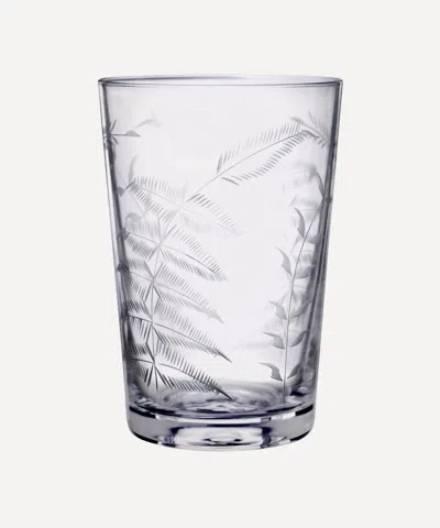 The Vintage List Set Of Six Crystal Tumblers With Ferns