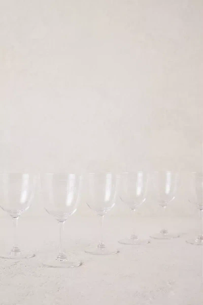 The Vintage List Wine Glasses, Set Of 6 In Transparent