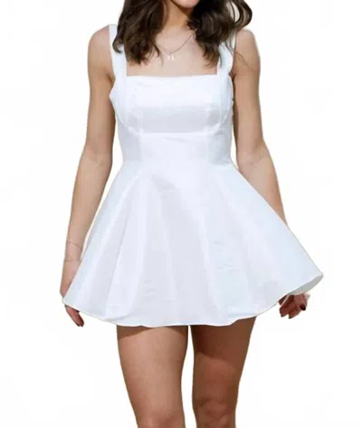 The Vintage Shop Candace Tie Back Mini Dress In White