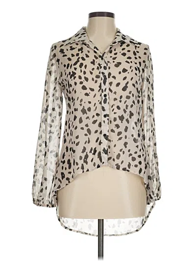 Pre-owned The Vintage Shop Long Sleeve Blouse In White