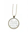 The Vintage Sparrow Women's Full Of Fire Necklace In Brass In Multi