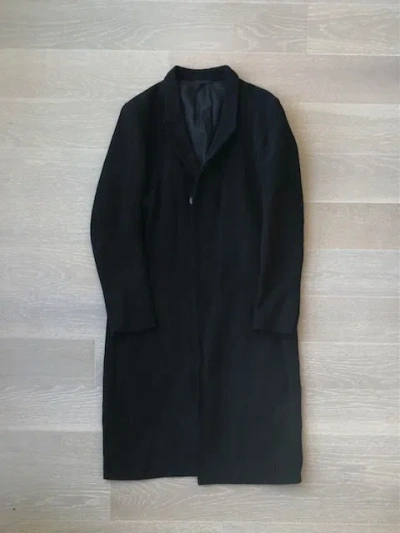 Pre-owned The Viridi-anne Alexandra Long Jacket Over Coat In Black