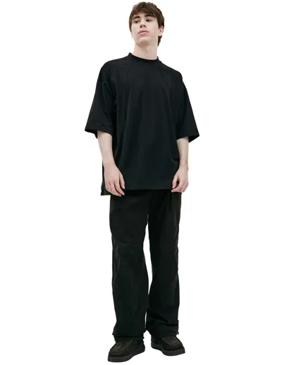The Viridi-anne Black Asymmetrical T-shirt
