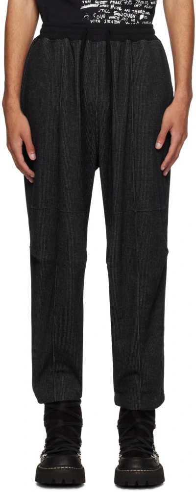 The Viridi-anne Black Drawstring Trousers In A-black