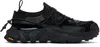 The Viridi-anne Black Lace-up Sneakers In A-black