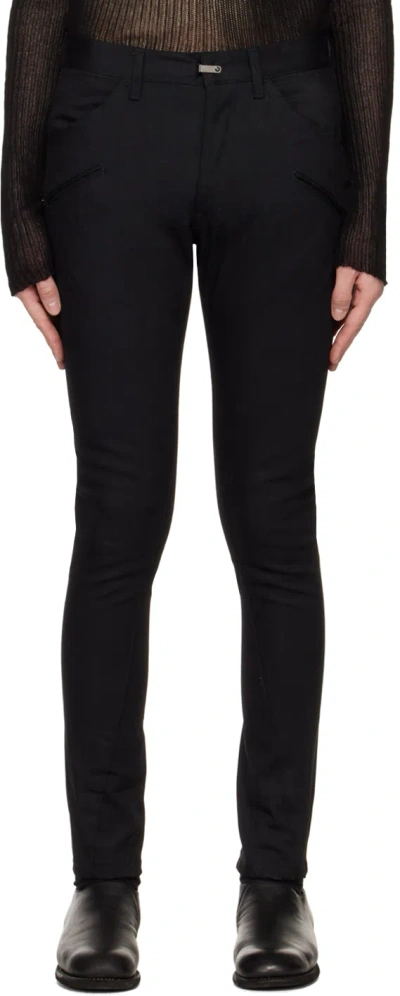 The Viridi-anne Black Paneled Jeans In A-black