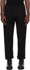 The Viridi-anne Black Wide Trousers In A-black