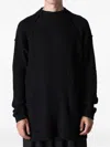 The Viridi-anne Distressed Sweater In Black