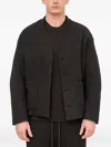 The Viridi-anne Double-layered Jacket In Black