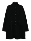 The Viridi-anne Embroidered Twil Coat In Black