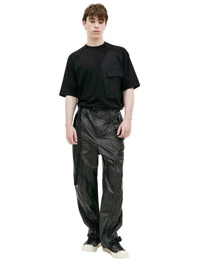 The Viridi-anne Nylon Zip Trousers In Khaki